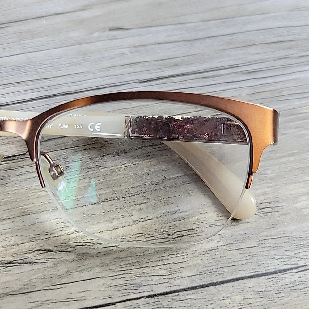 Kate Spade NY Valary PJW Eyeglasses Frames Only 51-16-135 Half Rim Adjustable‎